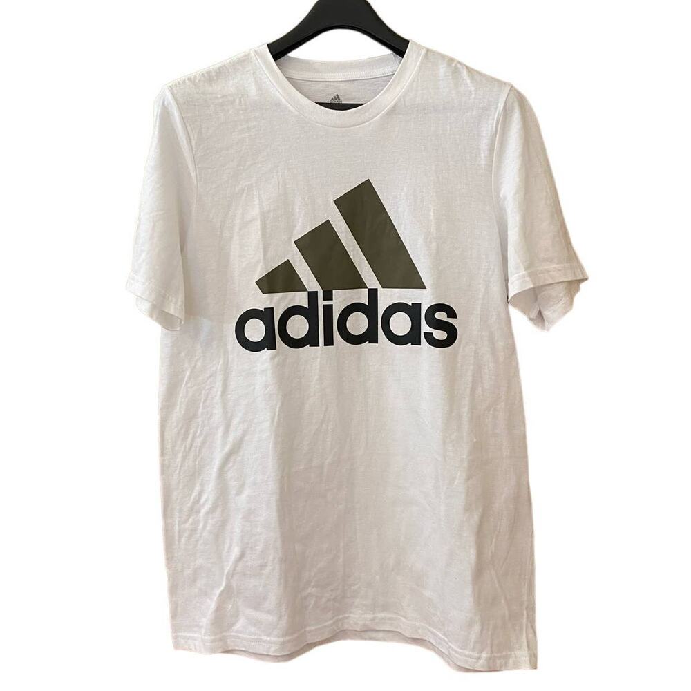 Adidas Amplifier White Basic Cotton BOS Tee Size M